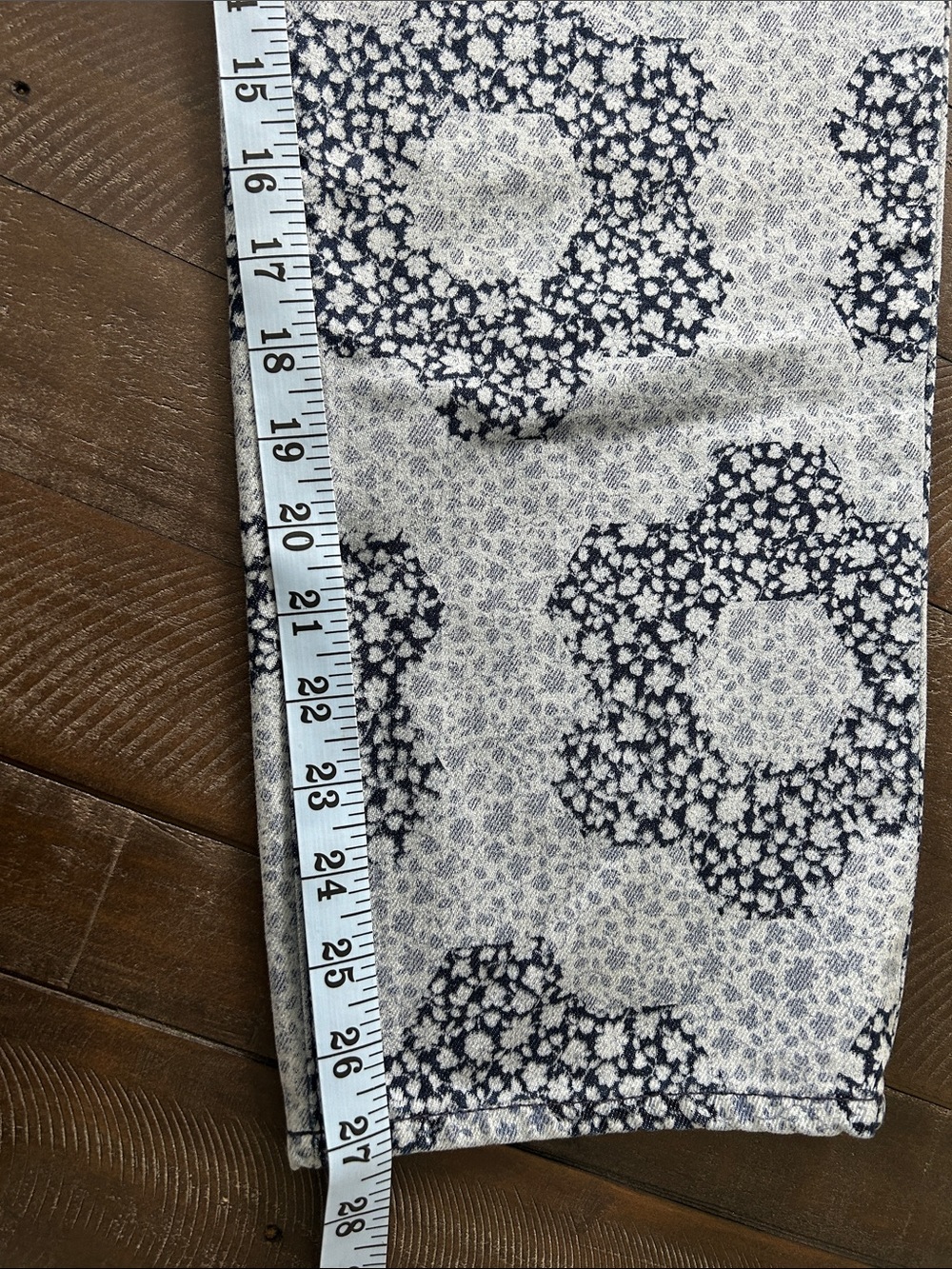 Madewell Light Blue Floral Print Straight Leg Jeans - Picture 8 of 10